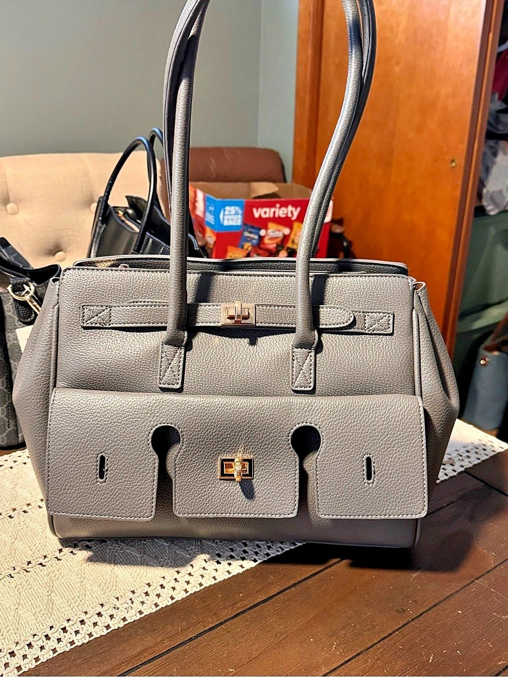 Gray Satchel NWOT
